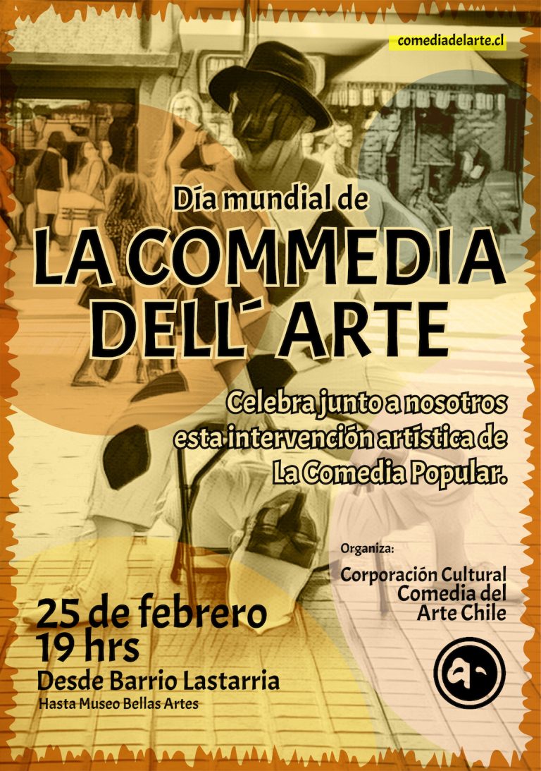 4er Festival de la comedia del arte 2022 Intervención Barrio Lastarria
